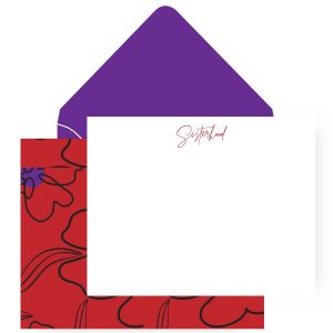 Sisterhood Stationery Set :: Red & White