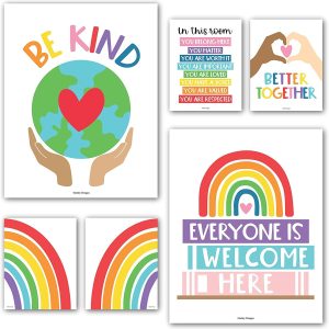 Diversity Posters | Set of 6 | Educational Posters - Retro